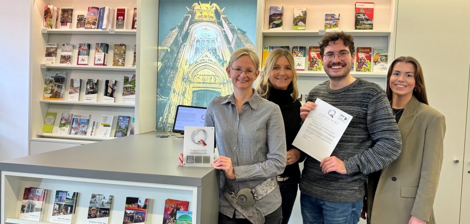 The team at Tourist Information Kevelaer is delighted to have been awarded the "Q Seal".