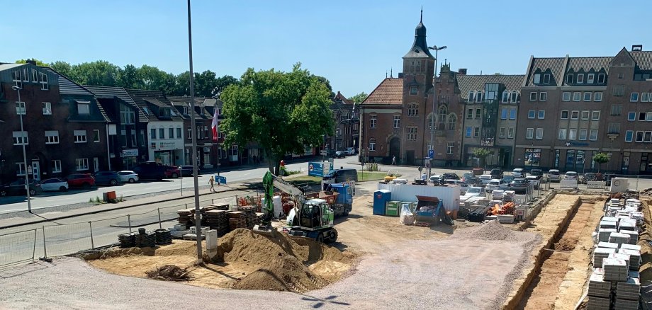 Bouwterrein op Peter-Plümpe-Platz