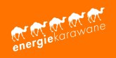 Logo „Energiekarawane” – wersja negatywowa Logo „Energiekarawane” – wersja negatywowa