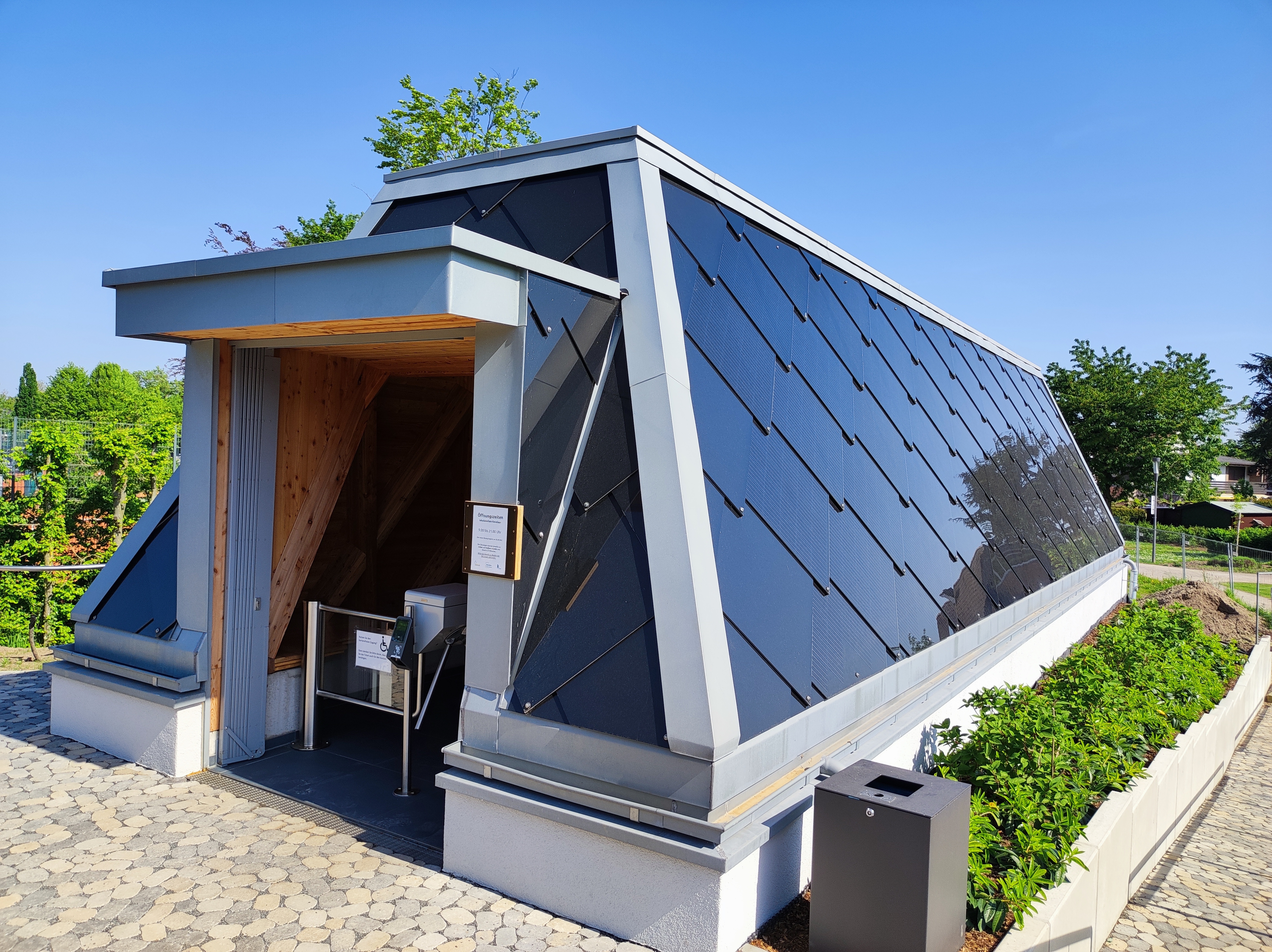 Der Eingangsbereich zum Inhalatorium.