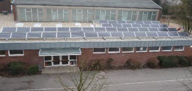 Photovoltaikanlage auf der Grundschule in Wetten