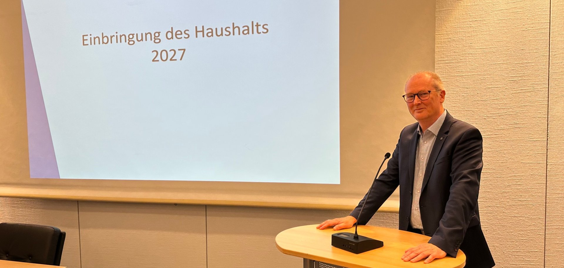 Ralf Püplichuisen bei seiner letzten Haushaltseinbringung