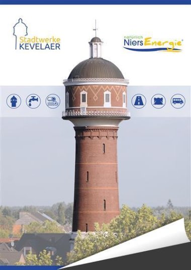 Interaktive Broschüre der Stadtwerke Kevelaer Titelbild der interaktiven Broschüre der Stadtwerke Kevelaer mit dem Schriftzug „Stadtwerke Kevelaer – Energie, Wasser und mehr“.